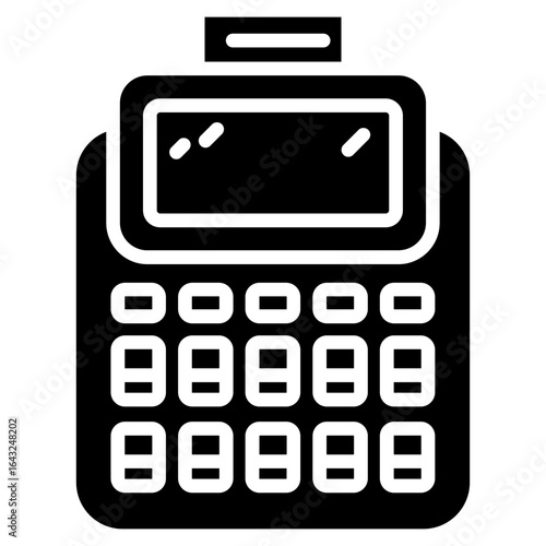 Pos Terminal icon vector image. Can be used for Shopping and Ecommerce.