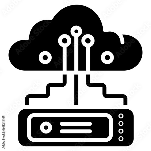 Cloud Storage icon vector image. Can be used for Seo and Web.