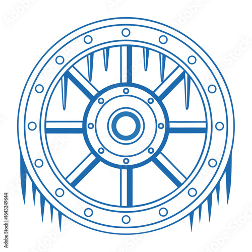 CryoCath flat silhouette of a locked vault.