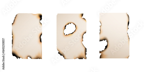 Burning page paper edges and corners,burnt paper hole