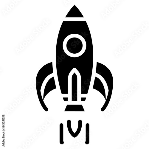 Spaceship icon vector image. Can be used for Science Fiction.