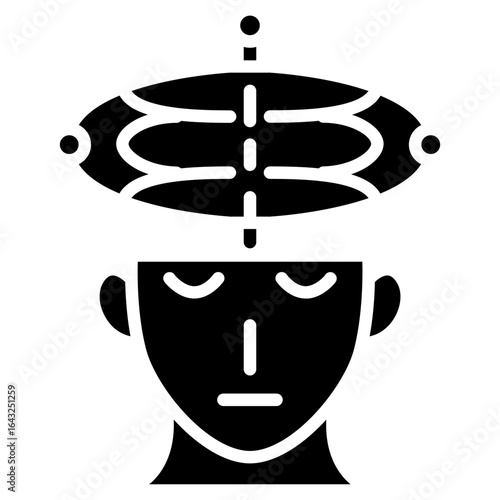 Telepathy icon vector image. Can be used for Science Fiction.