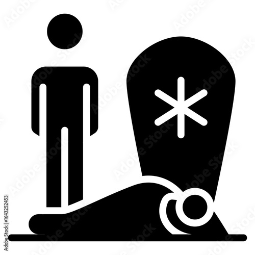 Death icon vector image. Can be used for Prison.