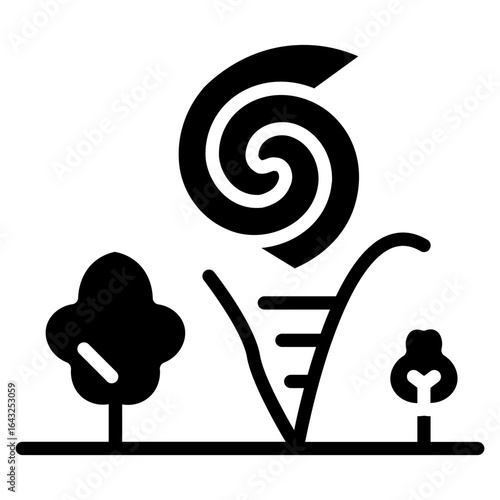 Cyclone icon vector image. Can be used for Natural Disaster.