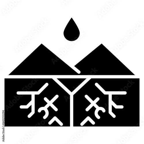 Drought icon vector image. Can be used for Natural Disaster.