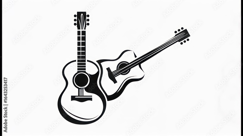 Fototapeta premium Two acoustic guitars