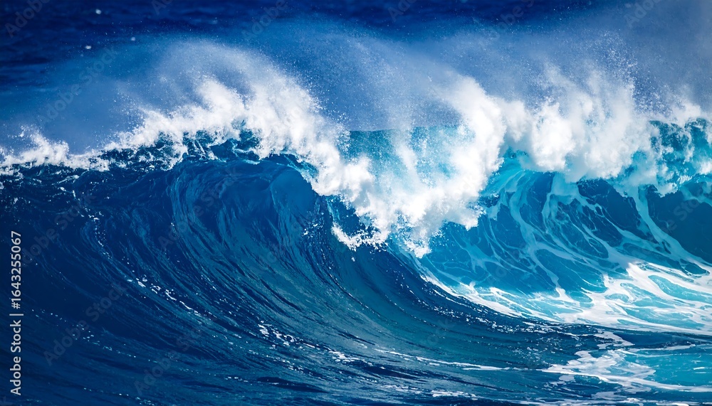 Fototapeta premium Ocean waves crashing on shore