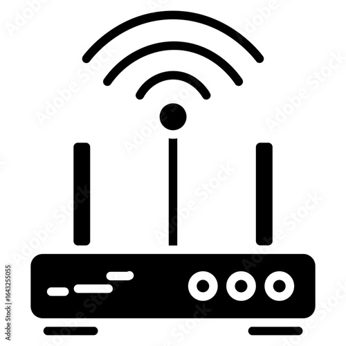 Wifi Router icon vector image. Can be used for Electric Circuits.