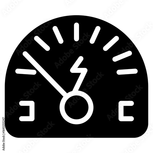 Ammeter icon vector image. Can be used for Electric Circuits.