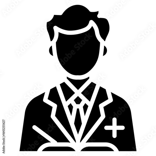 Lecturer icon vector image. Can be used for Women.