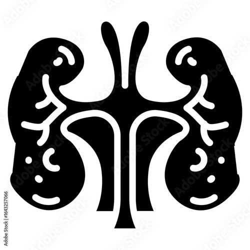 Adrenal Glands icon vector image. Can be used for Human Anatomy.
