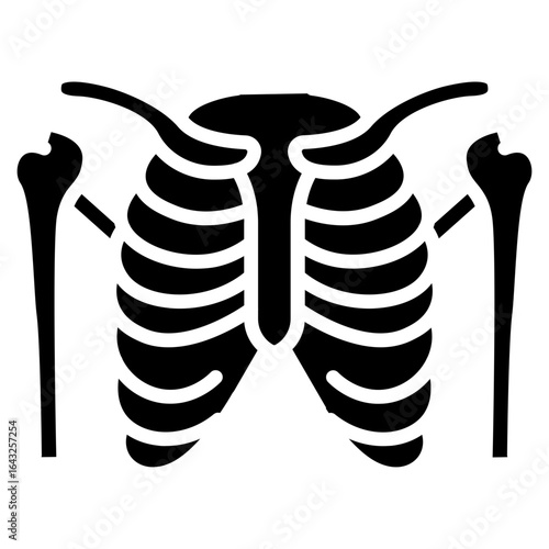 Humerus icon vector image. Can be used for Human Anatomy.