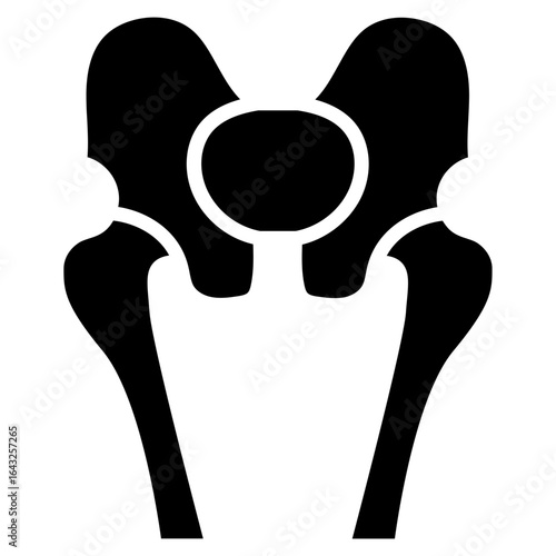 Femur icon vector image. Can be used for Human Anatomy.