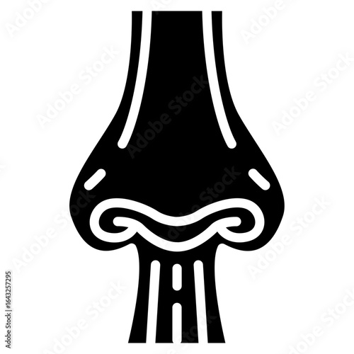 Nasal Cavity icon vector image. Can be used for Human Anatomy.