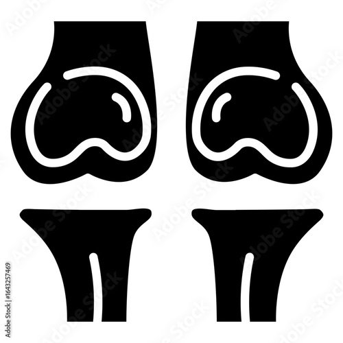 Patella icon vector image. Can be used for Human Anatomy.