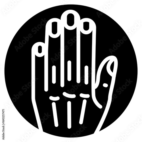 Phalanges icon vector image. Can be used for Human Anatomy.