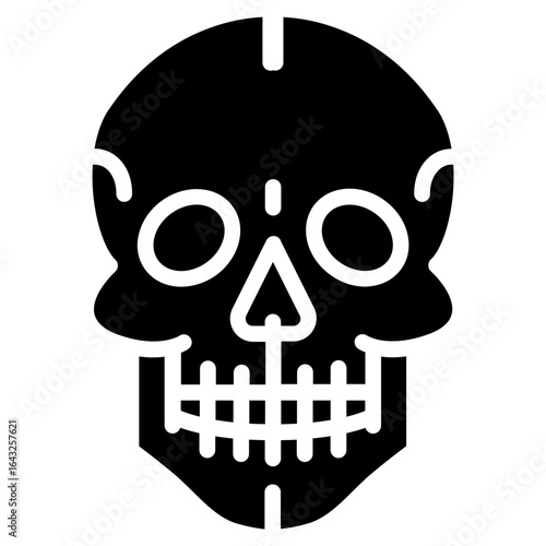 Skull icon vector image. Can be used for Human Anatomy.