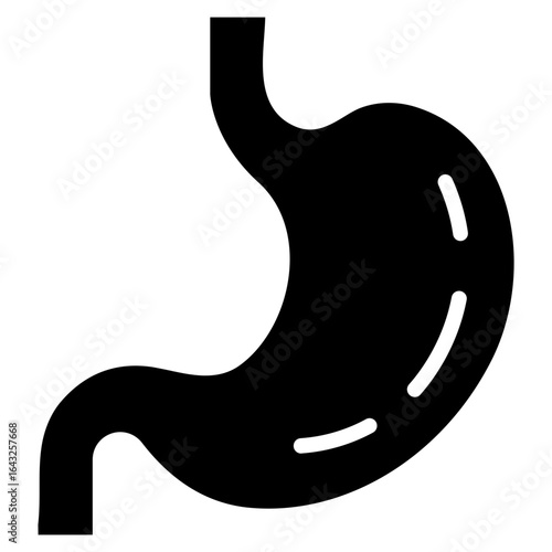 Stomach icon vector image. Can be used for Human Anatomy.