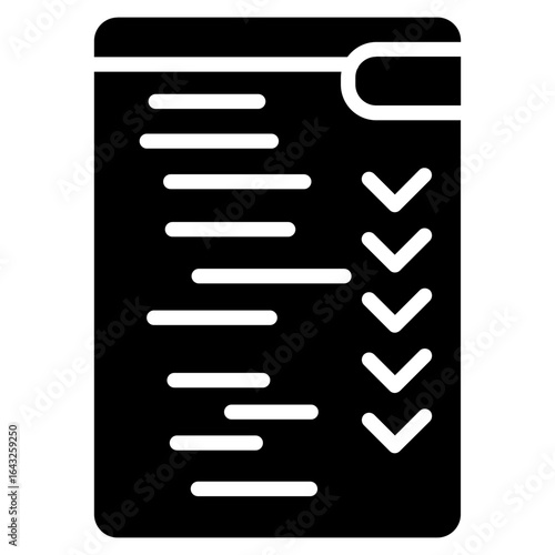 Test Script icon vector image. Can be used for Quality Assurance.