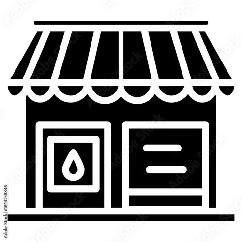 Gift Shop icon vector image. Can be used for Amusement Park.