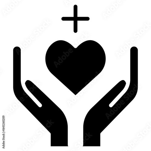 Compassion icon vector image. Can be used for Leadership.