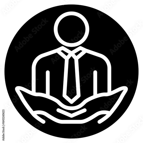 Respect icon vector image. Can be used for Leadership.