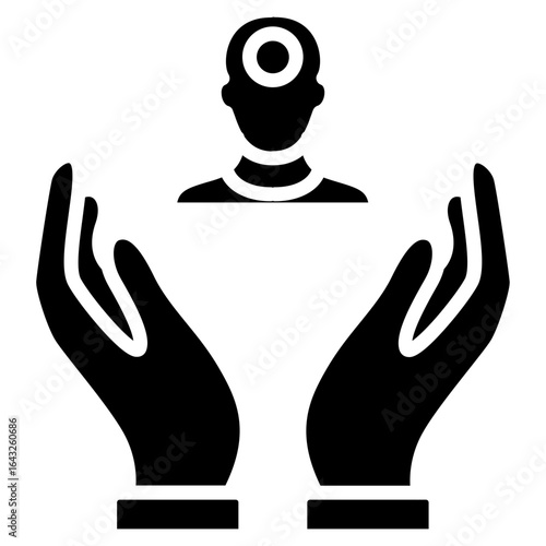 Self Awareness icon vector image. Can be used for Leadership.