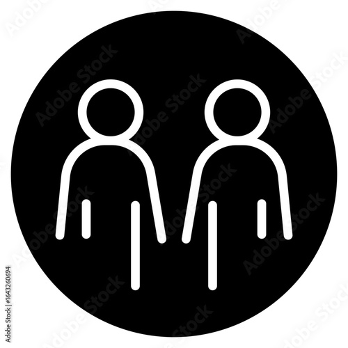 Relationships icon vector image. Can be used for Networking.