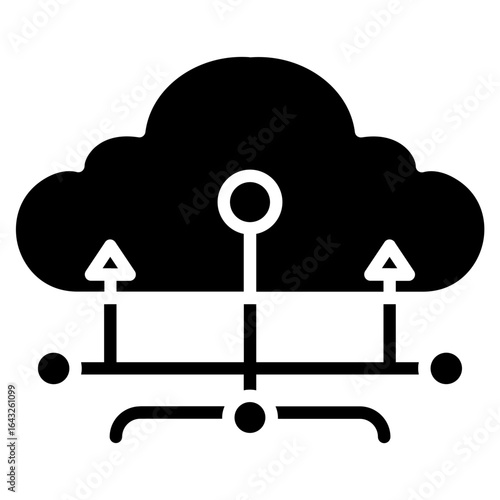Network Uptime icon vector image. Can be used for Networking.
