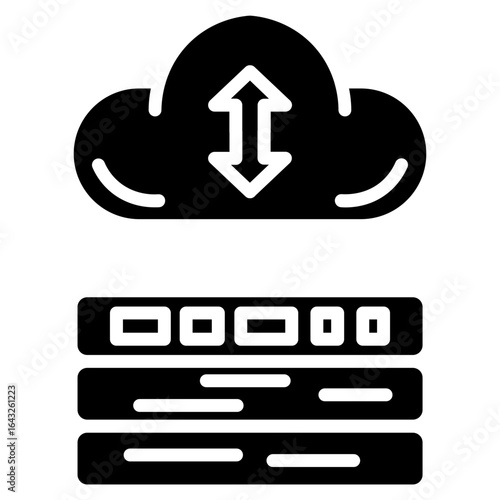 Network Data Recovery icon vector image. Can be used for Networking.