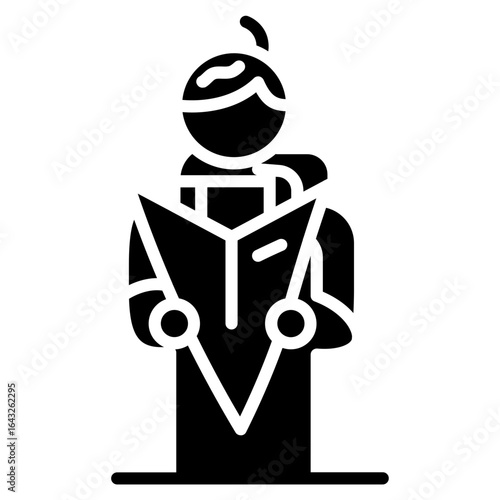 Get Directions icon vector image. Can be used for Contact Us.