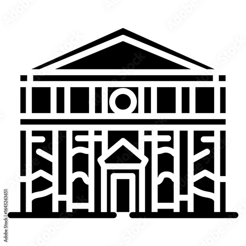 Sistine Chapel icon vector image. Can be used for Italy.