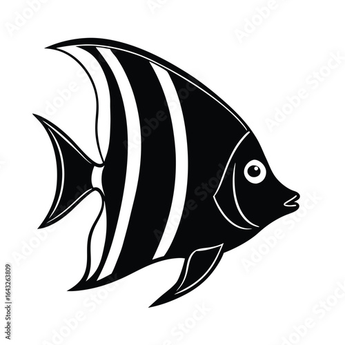vintage engraved style angelfish illustration wit.eps