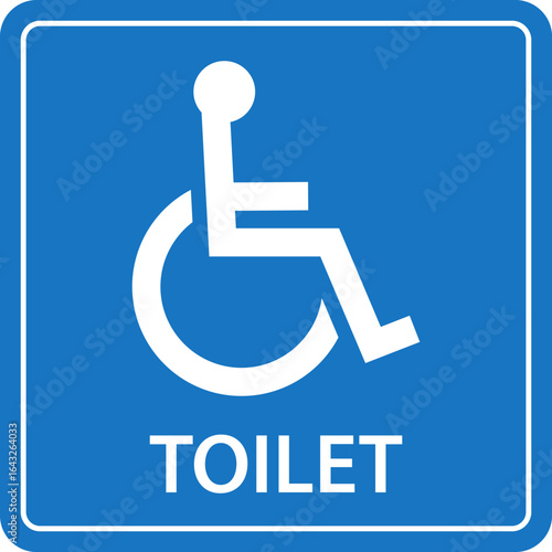 Toilet vector icon. WC sign. Female or male restroom. WC door plate symbol illustration.