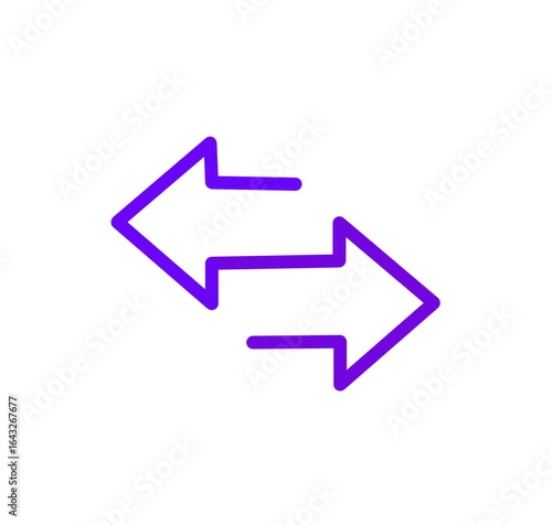 Free Download purple arrow icon on white background - GFXLoad