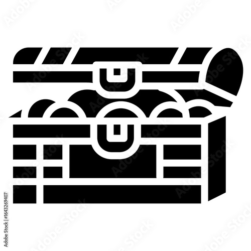 Treasure icon vector image. Can be used for Ocean.
