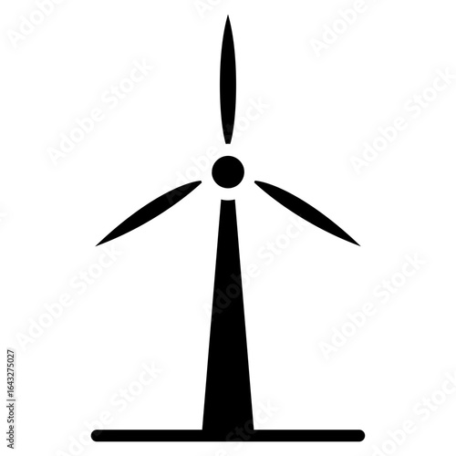 Wind Turbine icon vector image. Can be used for Manufacturing.