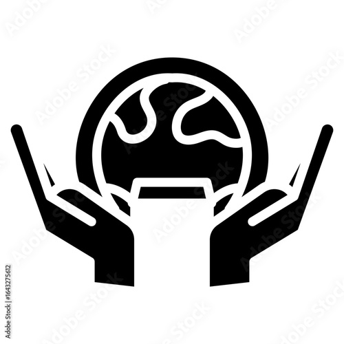 Enviroment icon vector image. Can be used for Battery and Power.