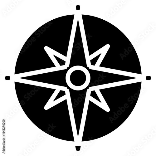 Compass icon vector image. Can be used for Shoemaker.