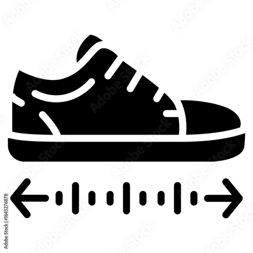 Shoe Size icon vector image. Can be used for Shoemaker.