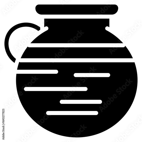 Pottery Ceramics icon vector image. Can be used for Art and Craft Supplies.