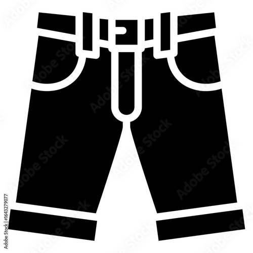 Men Pants icon vector image. Can be used for Oktoberfest.