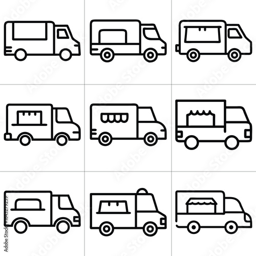 food truck illustrations