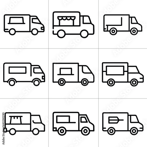 food truck illustrations