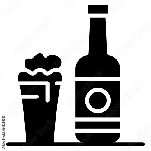 Local Brews icon vector image. Can be used for Bowling.