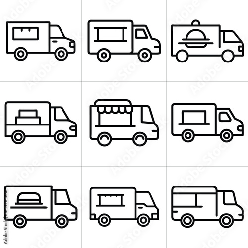 food truck illustrations