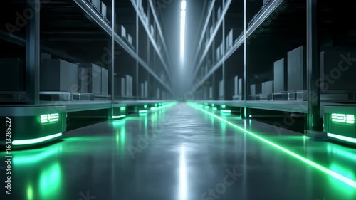 Wallpaper Mural Future Warehouse Automated Logistics Efficient Operation Torontodigital.ca