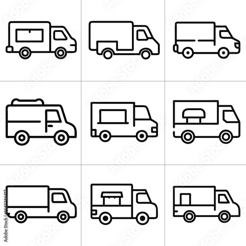 food truck illustrations