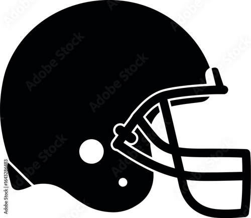 American football helmet silhouette