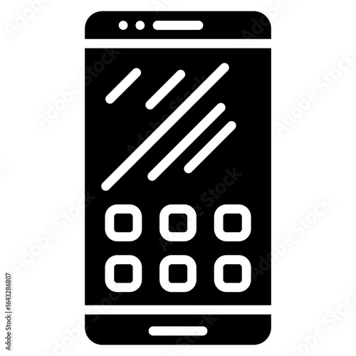 Smartphone icon vector image. Can be used for Luxury.